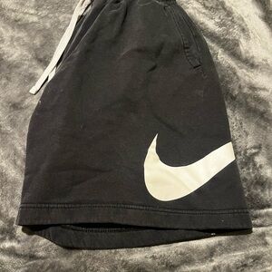 Nike black shorts with White logo